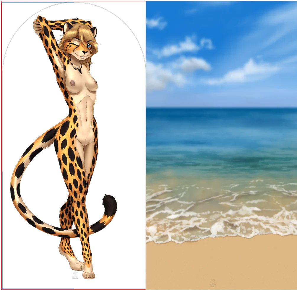 Apricot by Myke Greywolf - Inflatable body pillow - Image 4