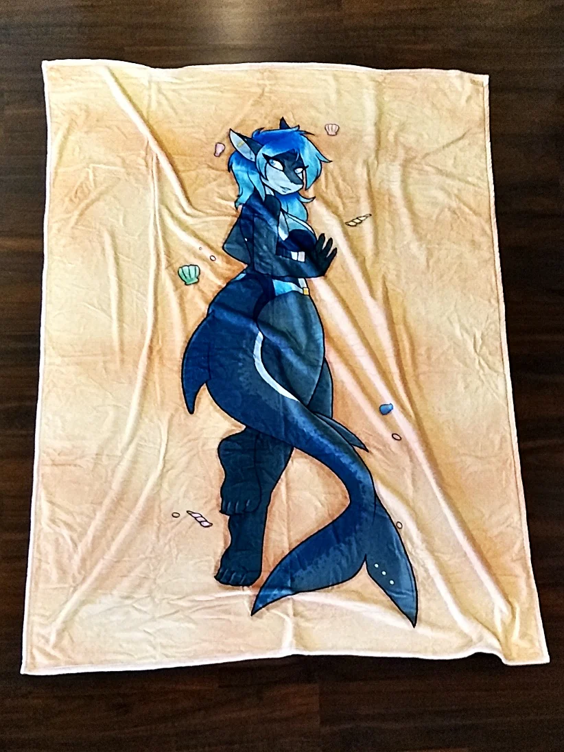 Blanket - Shark Girl Erika by Ambris - Image 3