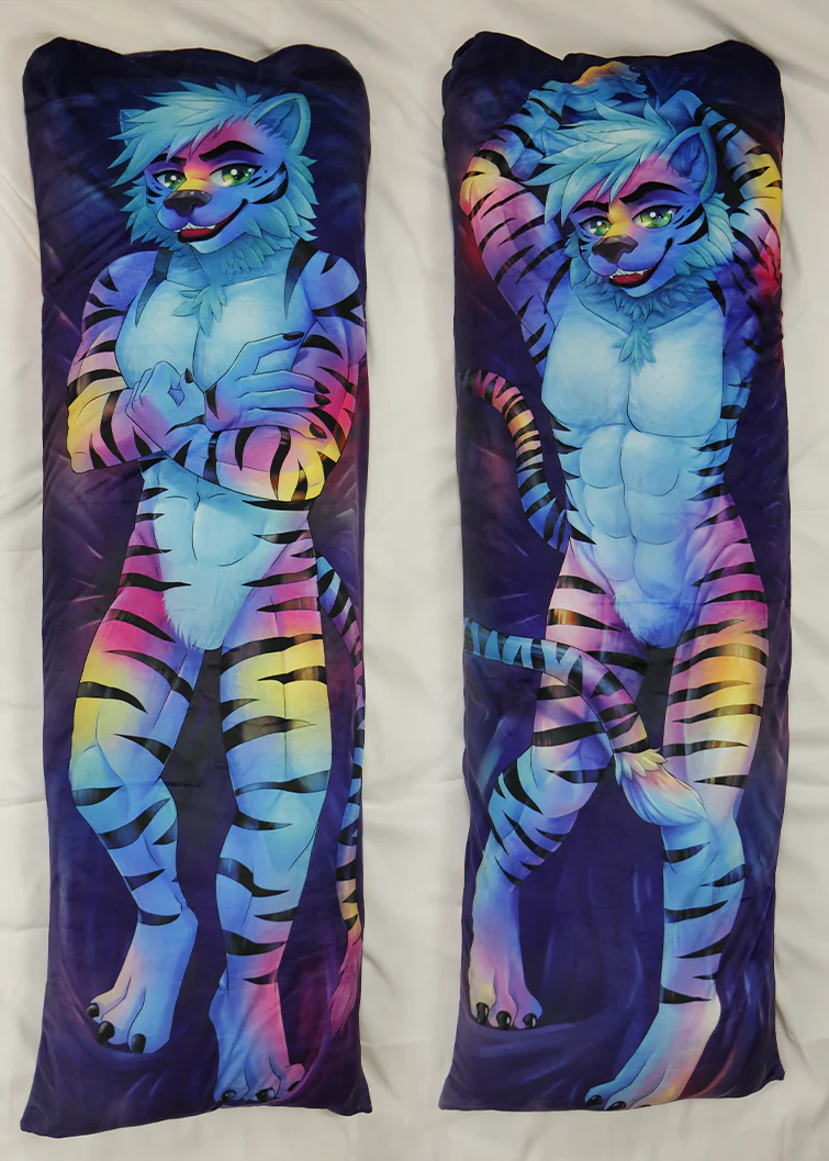 Rainbow Tiger by Soapaint - Dakimakura